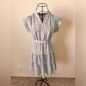 Baby blue floral dress